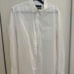 Men's Banana Republic Long Sleeve White Button Down L